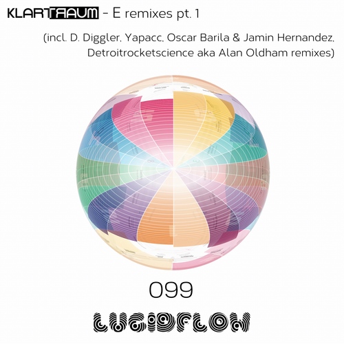 LF099 Klartraum - E Remixes Pt. 1 (D. Diggler, Yapacc, Detroitrocketscience aka Alan Oldham, Oscar Barila and Jamin Hernandez remixes) 11.4.2016 Lucidflow Promo artwork